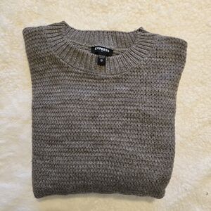 Express Brown Long Sleeve Sweater